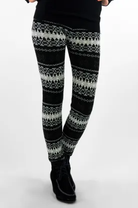 Snowflake Knitted Leggings