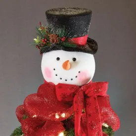 Snowman Head Christmas Tree Topper