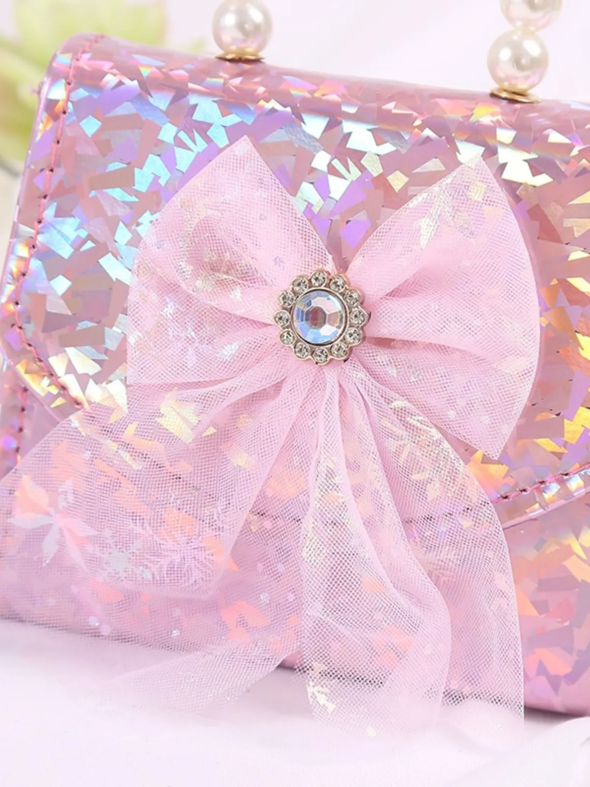 So Enchanting Pearl Handle Mini Bag