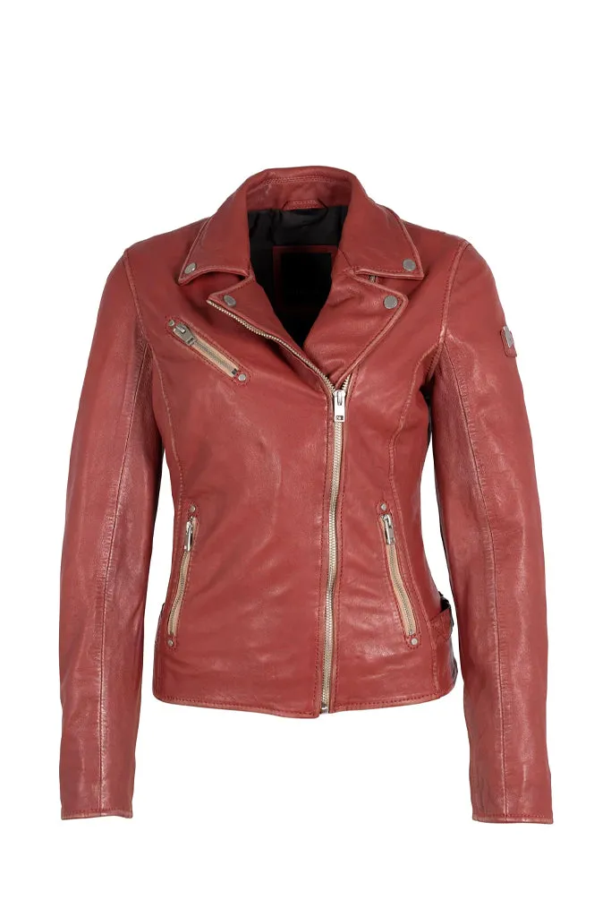 Sofia Leather Jacket - Astro