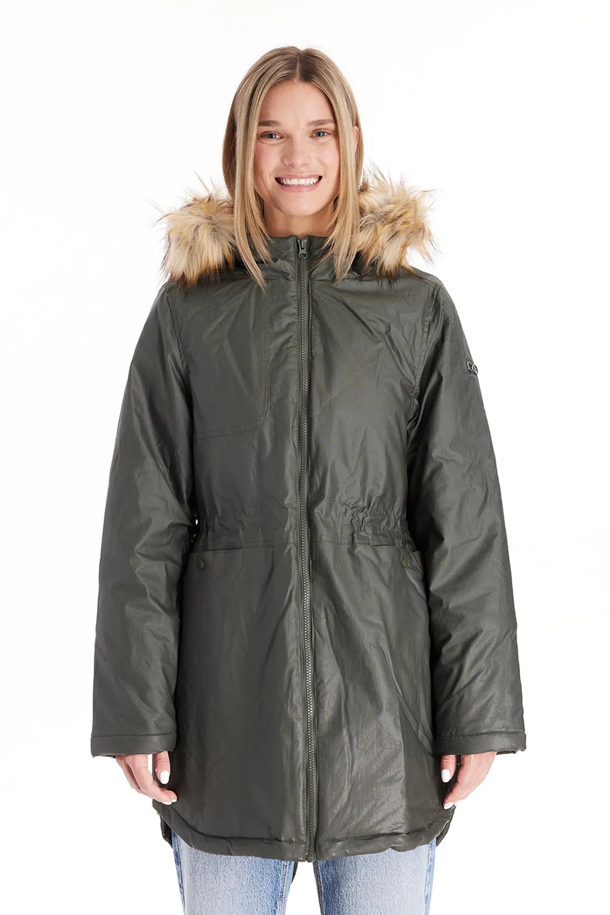 Sofia Waxed Shell 3 in 1 Maternity Parka