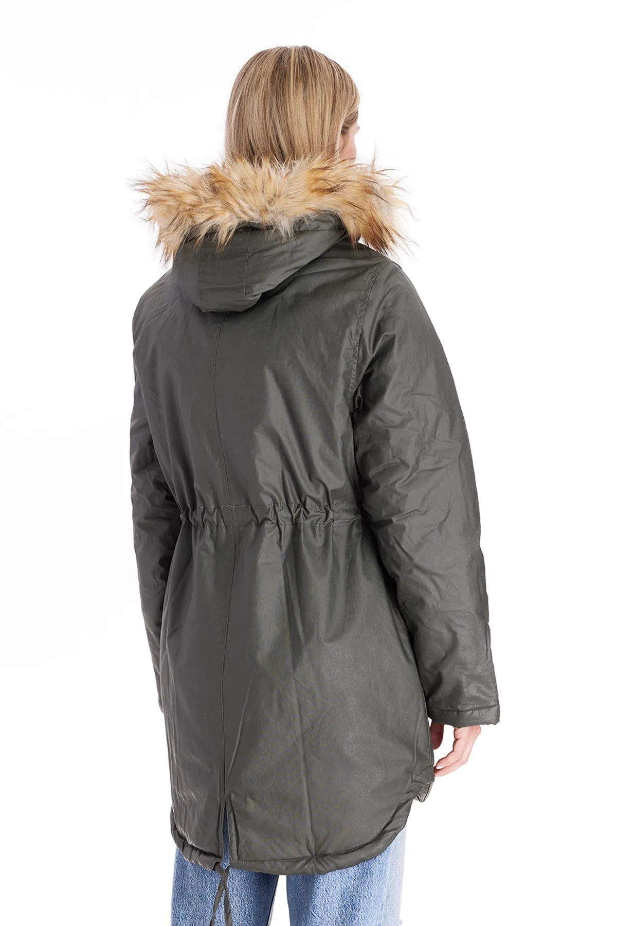 Sofia Waxed Shell 3 in 1 Maternity Parka