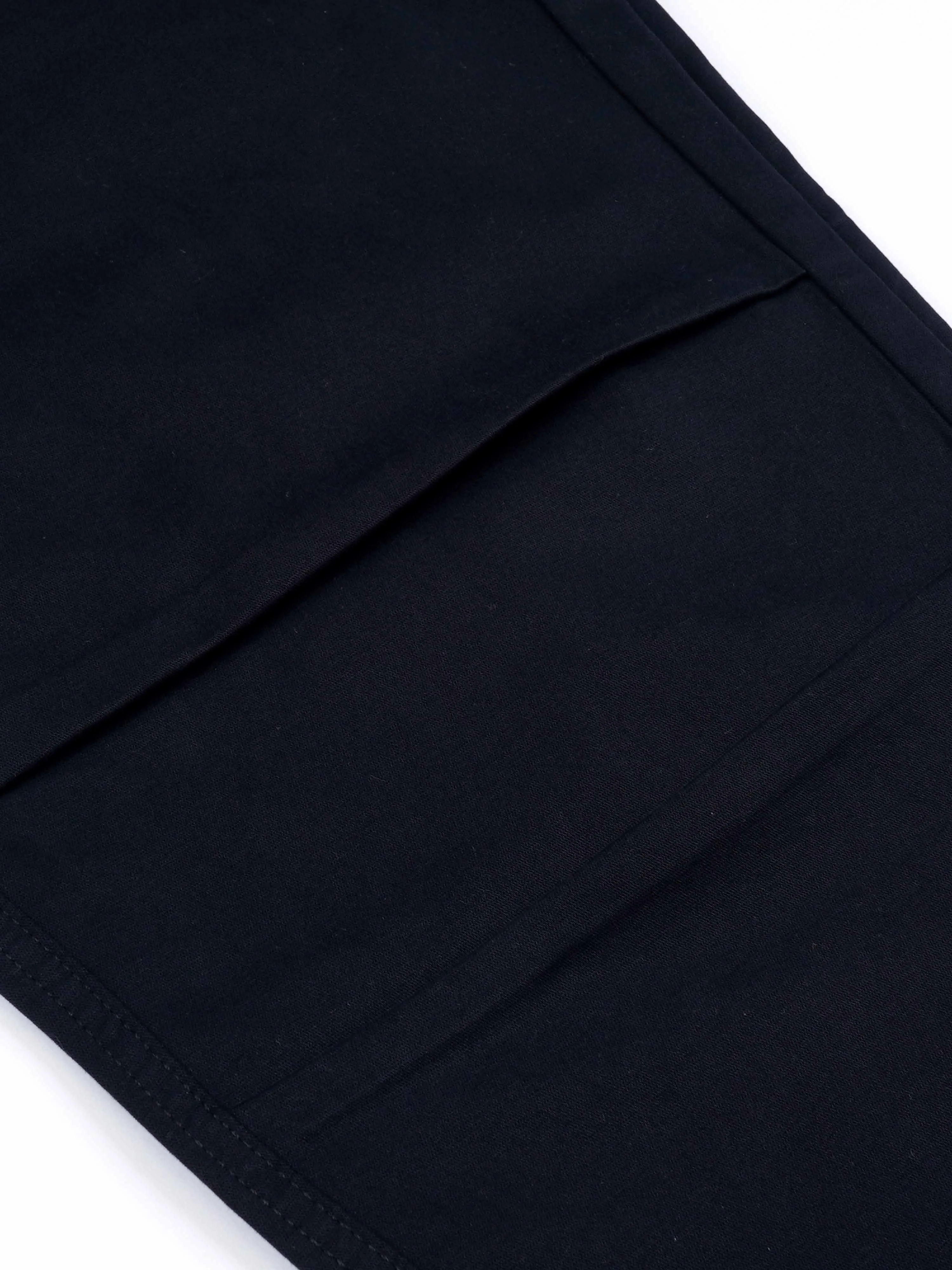 Soft Cotton Relaxed Black Flexiwaist Pants