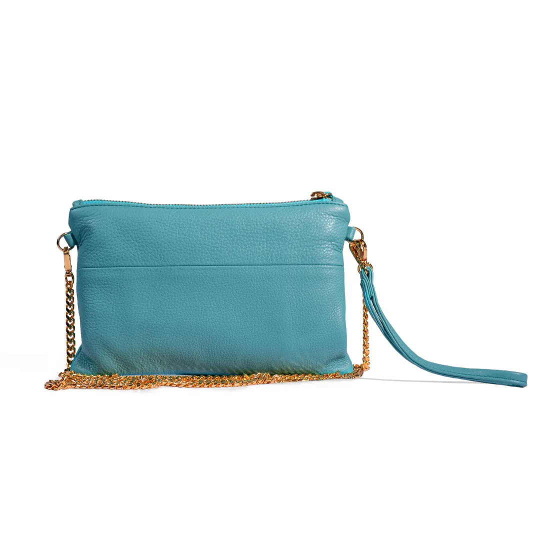 Soho Wristlet Clutch-Blue