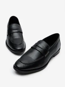 SOLEPLAY Black Slip-On Formal Shoes