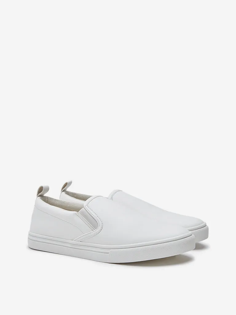 SOLEPLAY White Slip-On Shoes