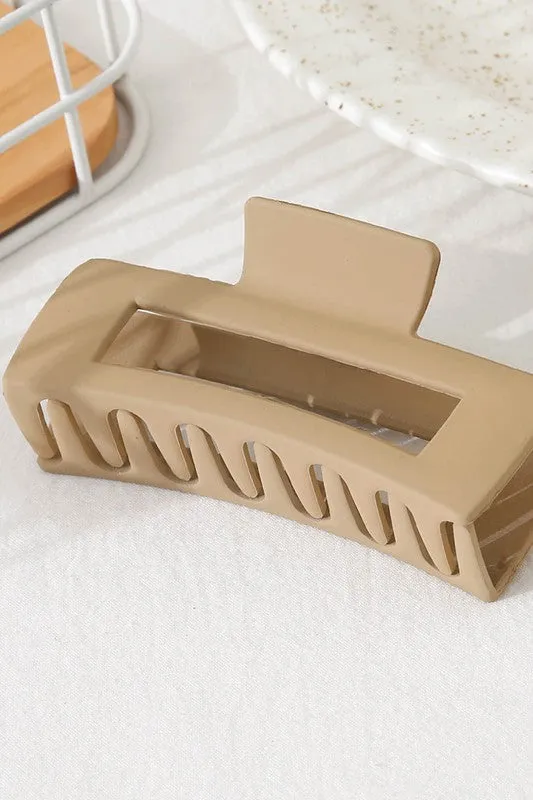 Solid Rectangular Hair Claw