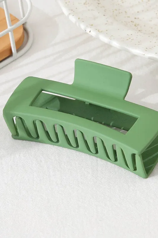 Solid Rectangular Hair Claw