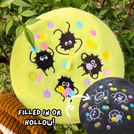 Soot Sprites Embroidered Beret!