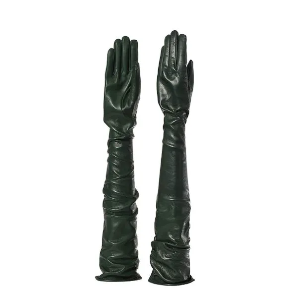 Sorrento | Opera Length Leather Gloves (60cm)