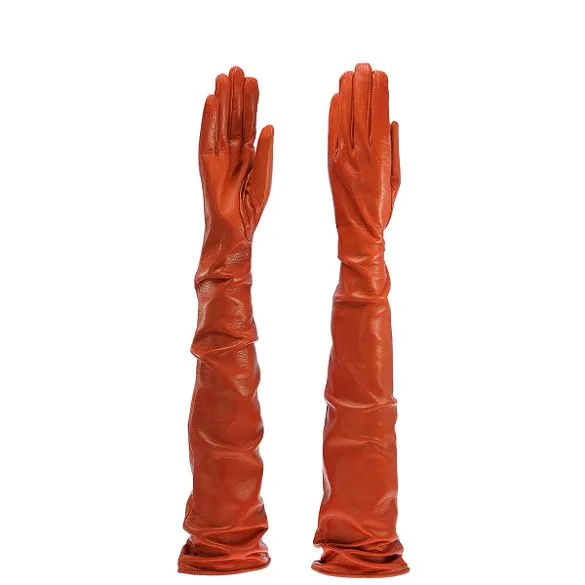 Sorrento | Opera Length Leather Gloves (60cm)