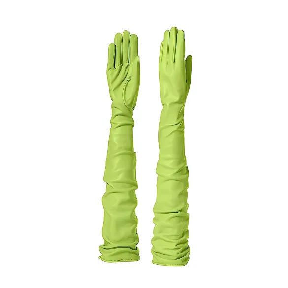 Sorrento | Opera Length Leather Gloves (60cm)