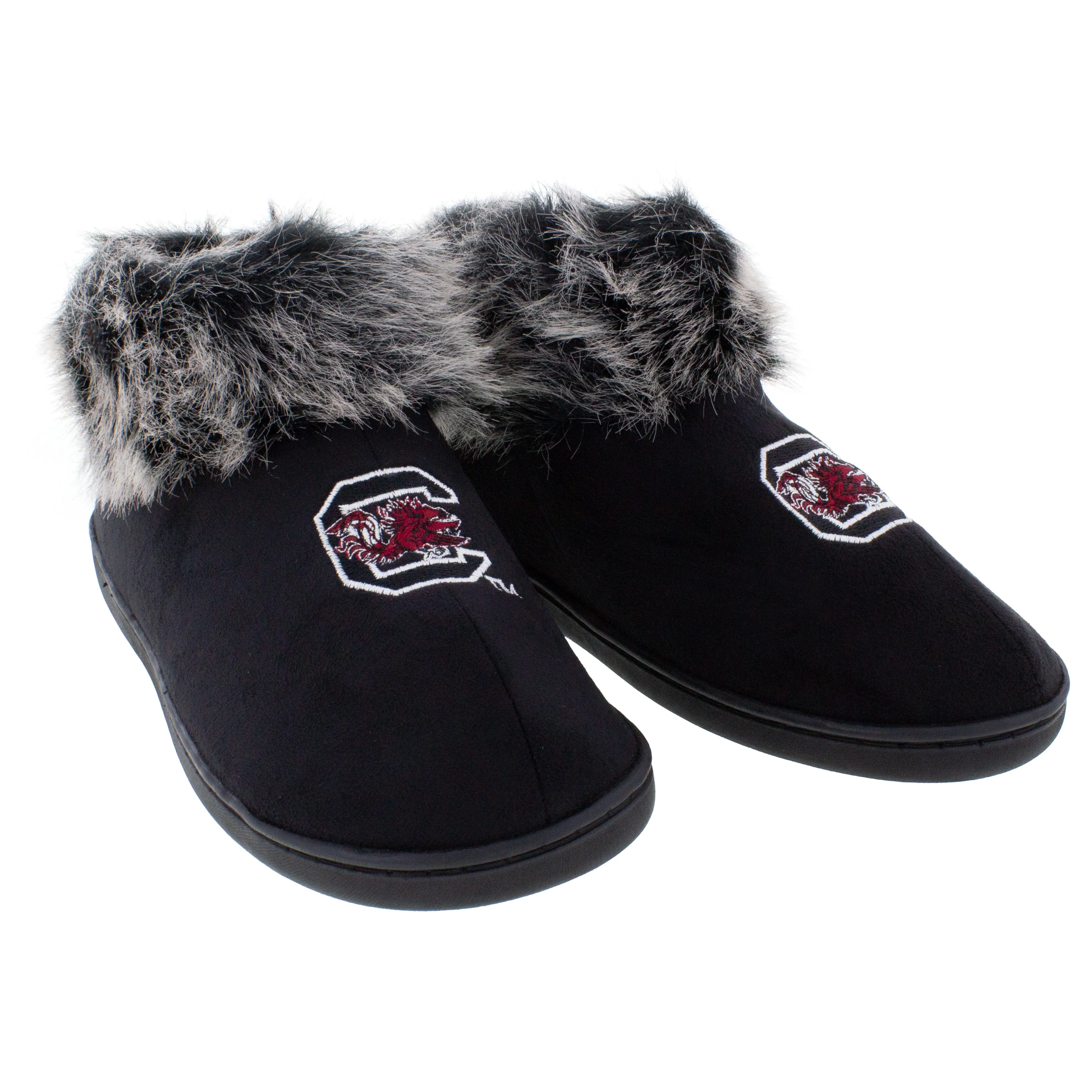 South Carolina Gamecocks Faux Sheepskin Furry Top Slipper