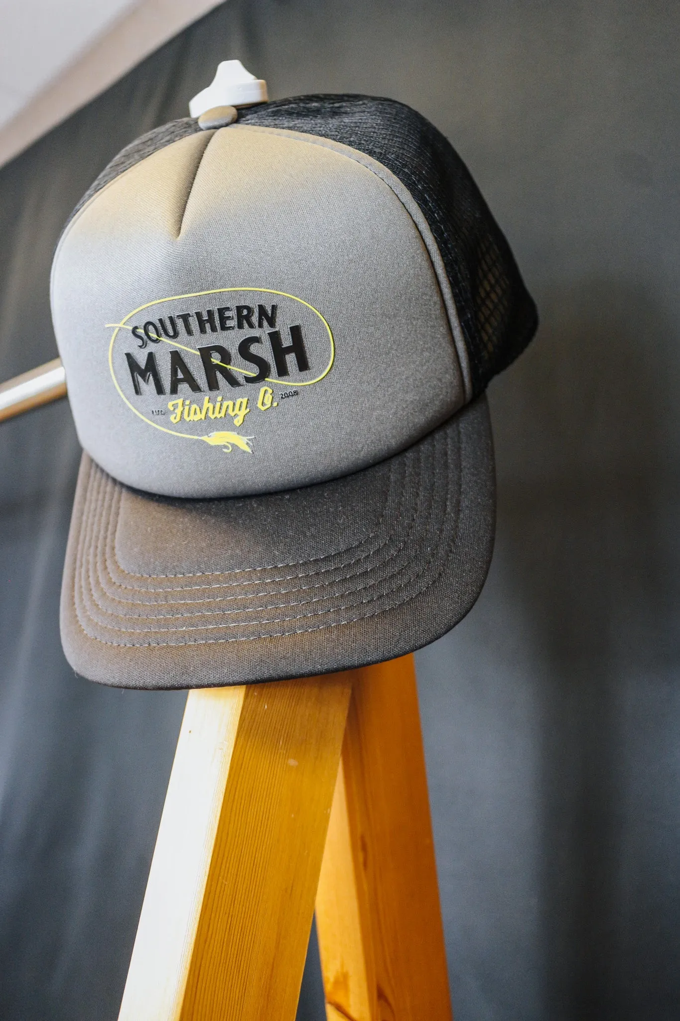 Southern Marsh Performance Trucker Fly Loop Hat- Midnight Gray