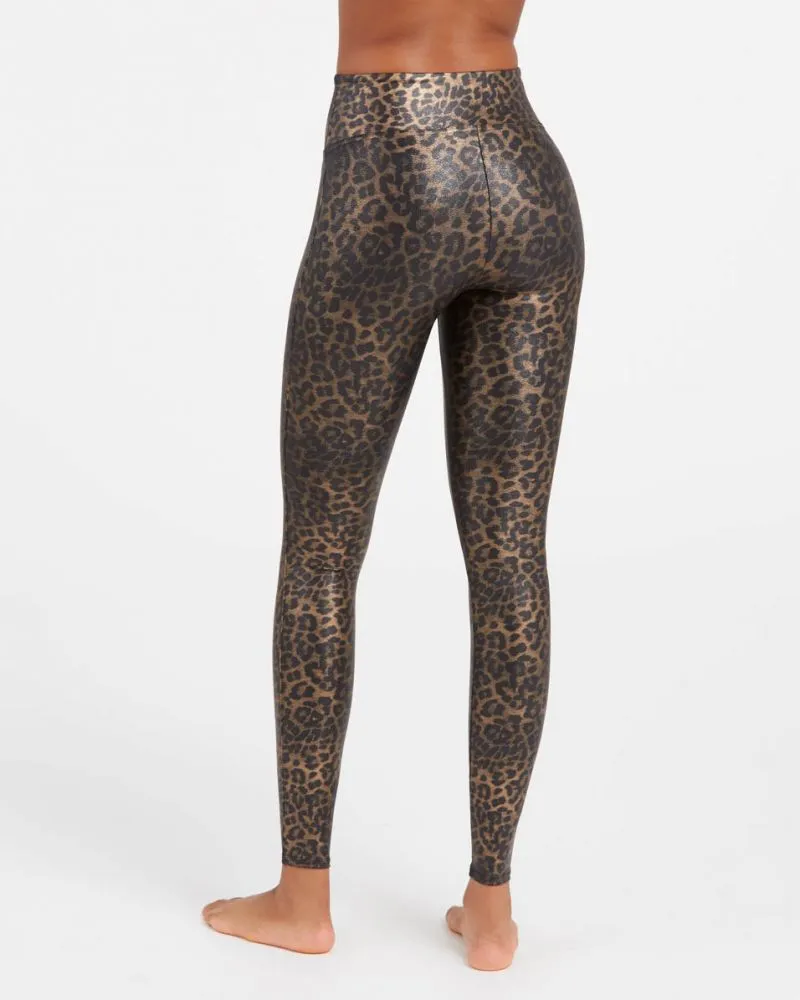 Spanx - Faux Leather Leopard Leggings in Leopard Shine