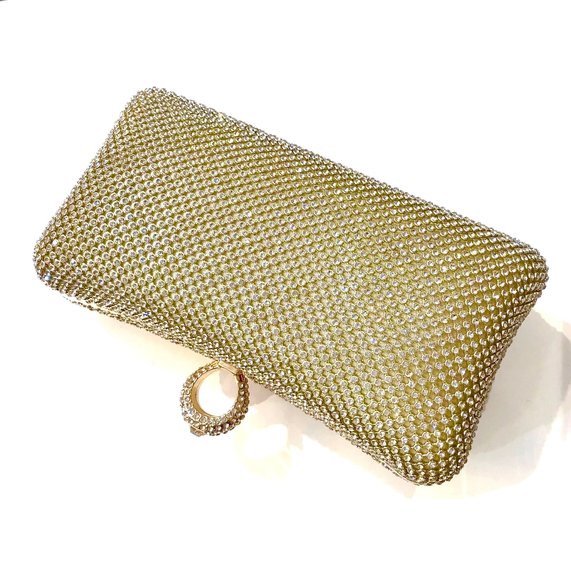 Sparkle Pillow Ring Evening Clutch