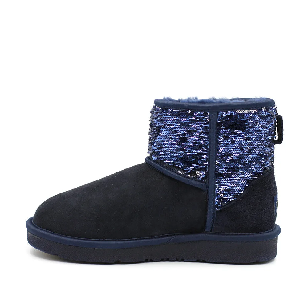 Sparkle Short Ugg Boot - Navy