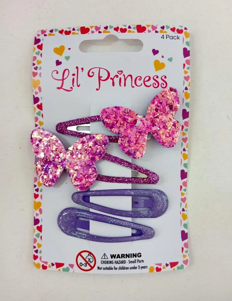 Sparkly Butterfly Hair clips