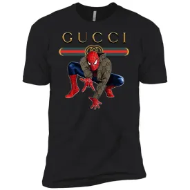 Spider Man Gucci Funny  Trend T- Shirt Men Short Sleeve T-Shirt