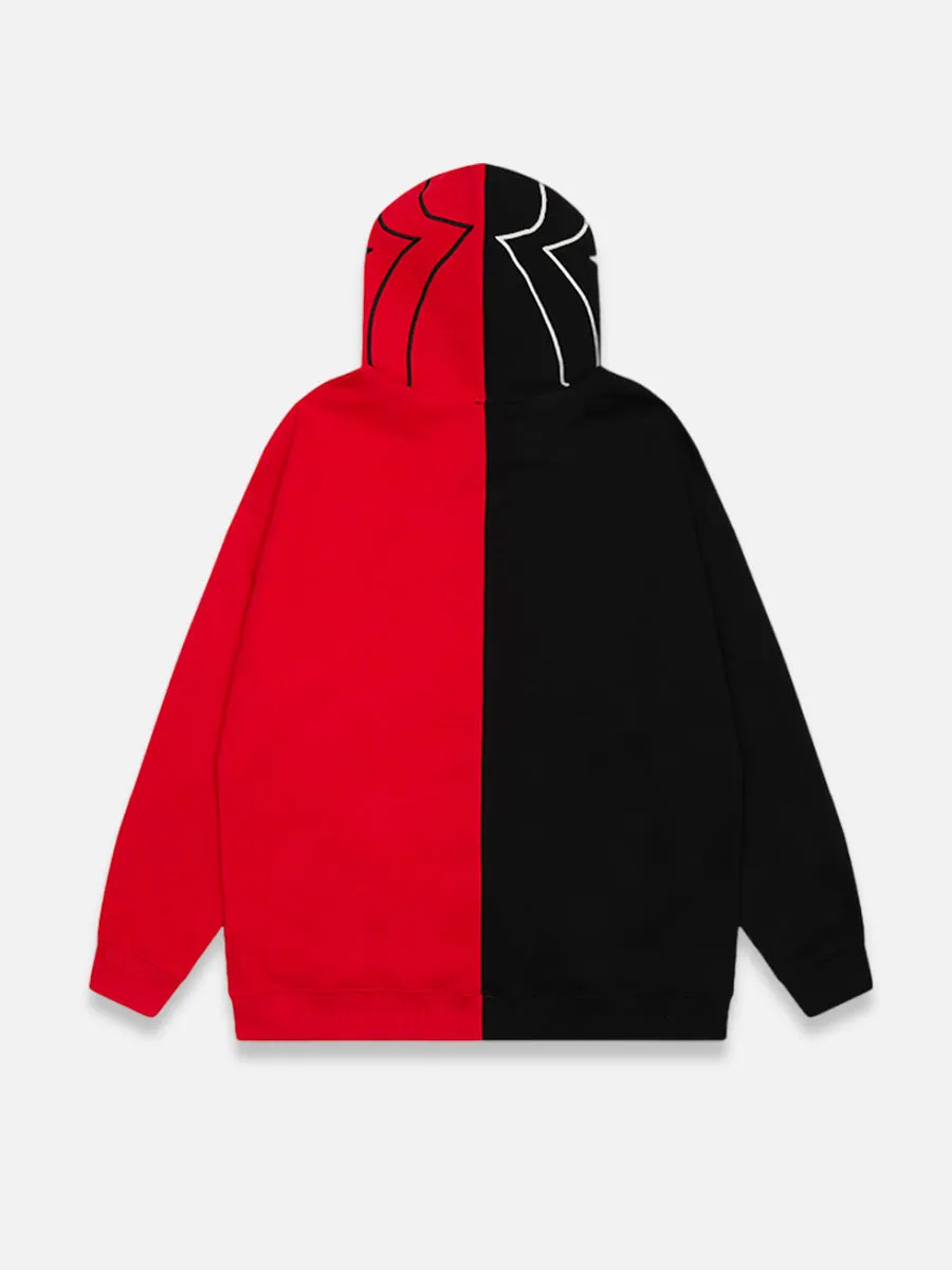 SPIDER-WEB ZIP-UP HOODIE