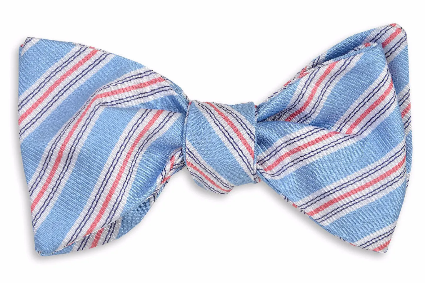 Spinnaker Stripe Bow Tie - Blue