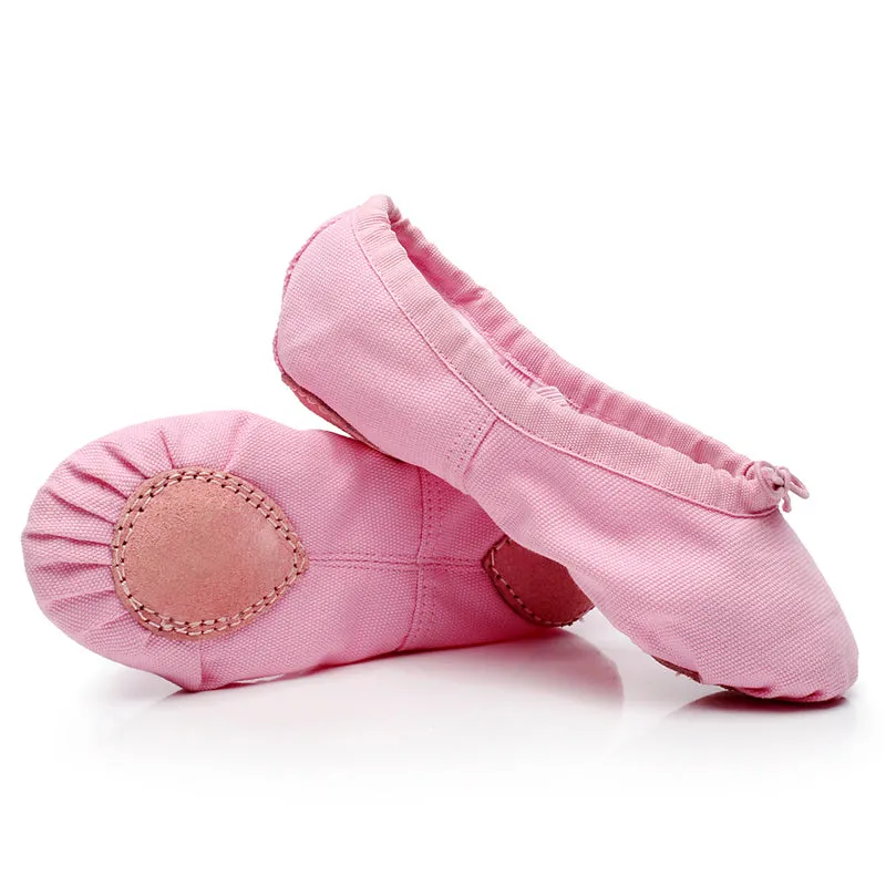 Split Sole Canvas Ballet Shoes