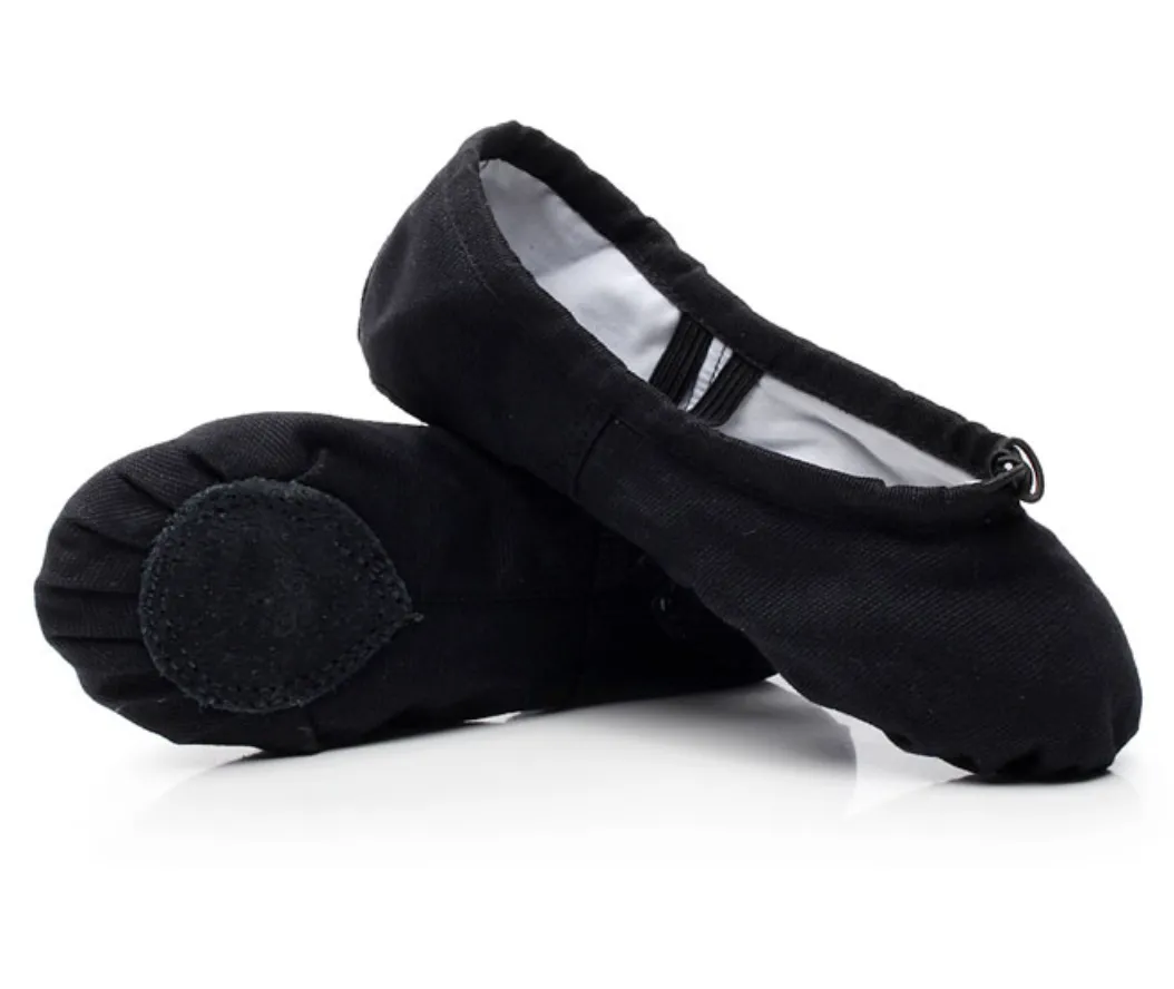 Split Sole Canvas Ballet Shoes