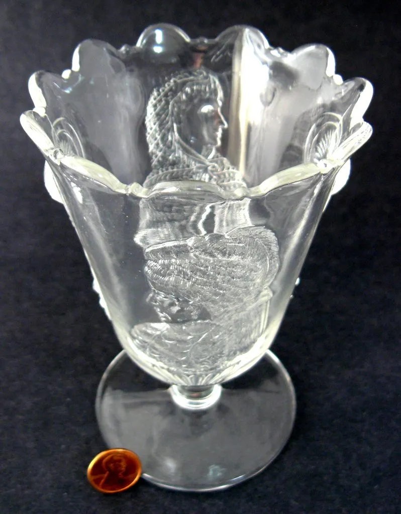 Spooner Actress Theatrical Goddess EAPG Liberty Antique LaBelle 1870s Spoon Vase