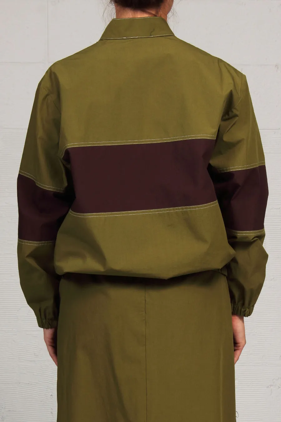 Spring 2023 Solid Cottons Randy Jacket - Moss/Espresso - sml