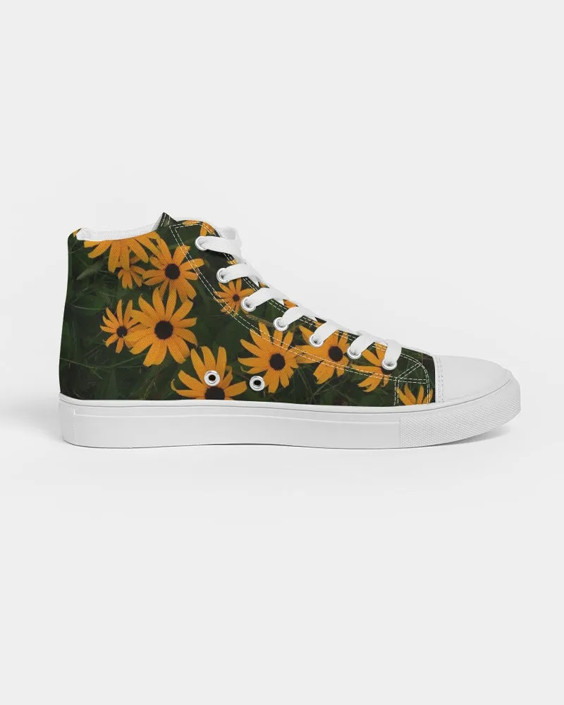 Spring Flowers Women's Hightop Canvas Shoe