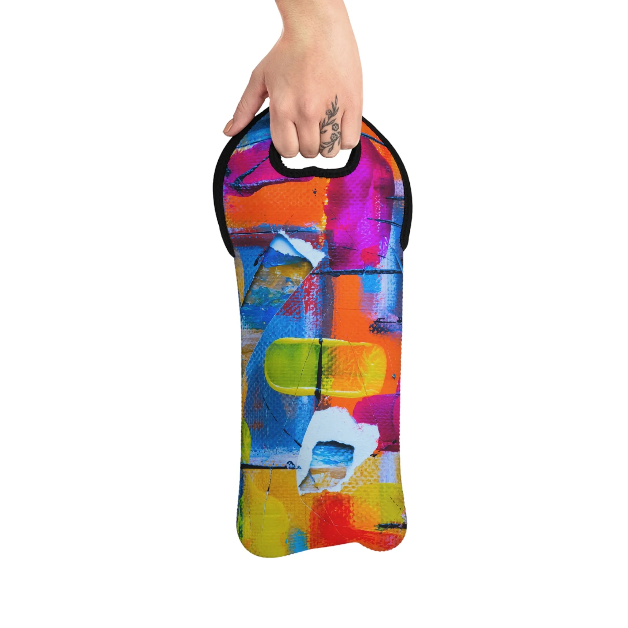 Square Colors - Inovax Wine Tote Bag