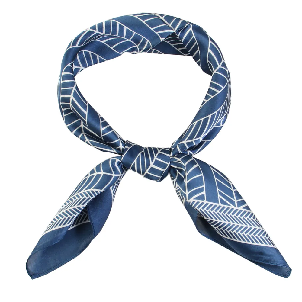 SS-3306 geometric and border design square scarf