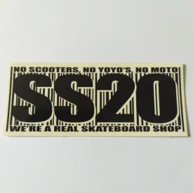 SS20 Skate Shop Skateboard Sticker