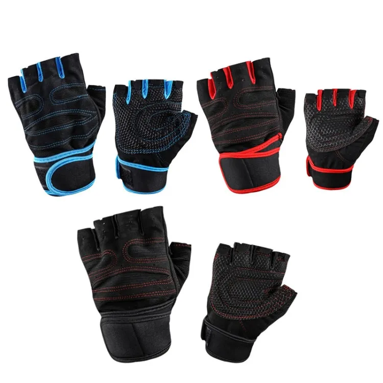 ST-2120 Gym Exercise Equipment Anti-Slip Gloves, Size: L(Black)