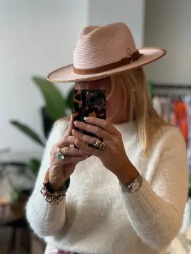 St Tropez Travel Hat - blush