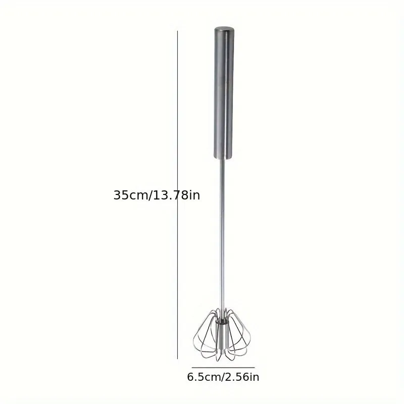 Stainless Steel Hand Push Egg Whisk Kitchen Essential