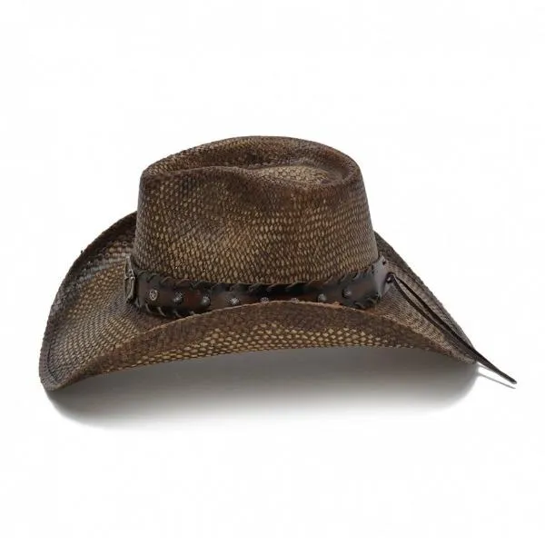 Stampede Men's Western Straw Hat - Hickory Star