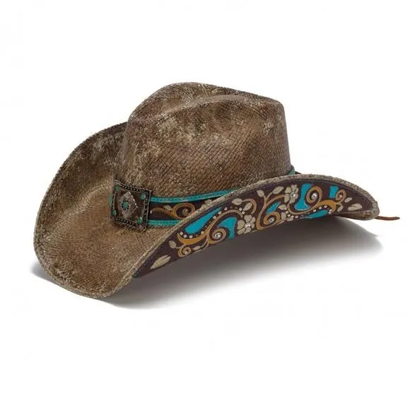 Stampede Women's Western Straw Cowboy Hat - The Sweet Tea