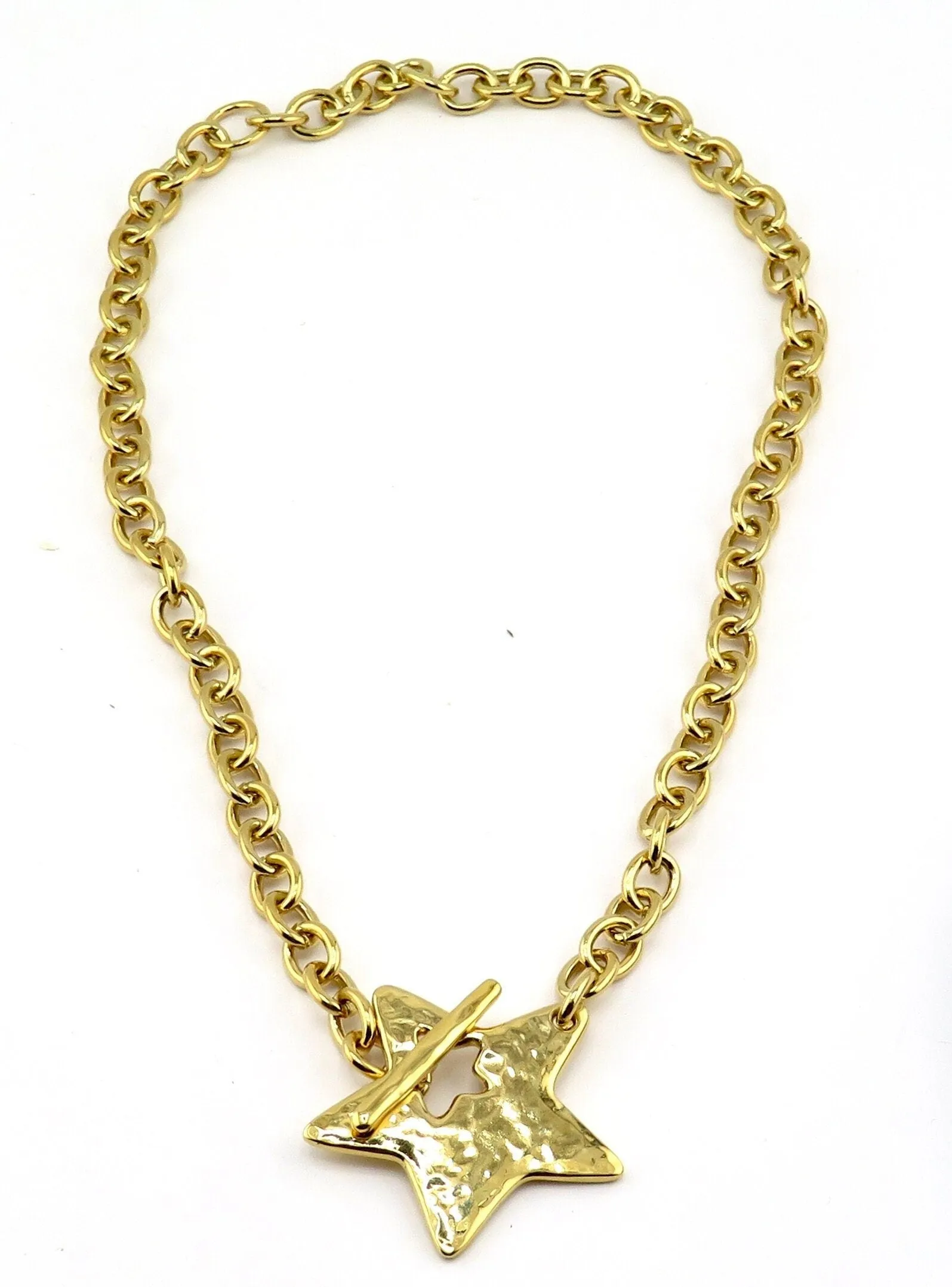 'Star in Front' Necklace - Gold