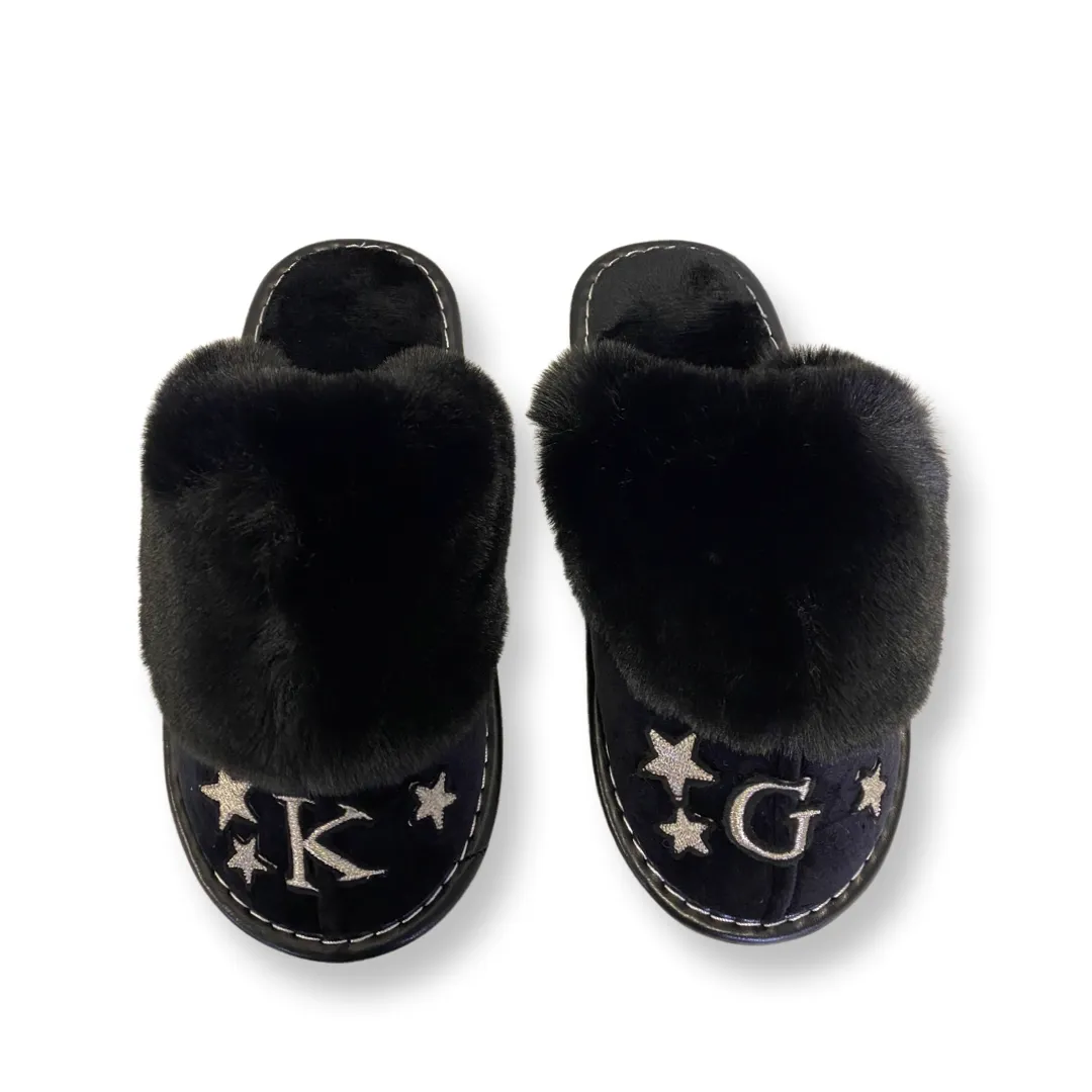 Starry Night Personalized Slippers