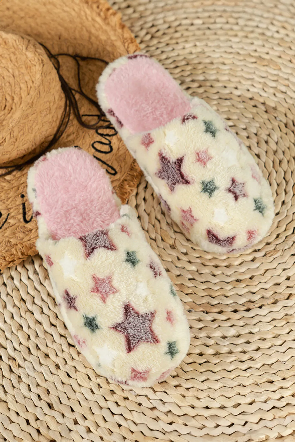 Stars Plush Home Slippers