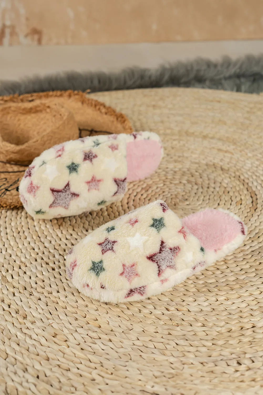 Stars Plush Home Slippers