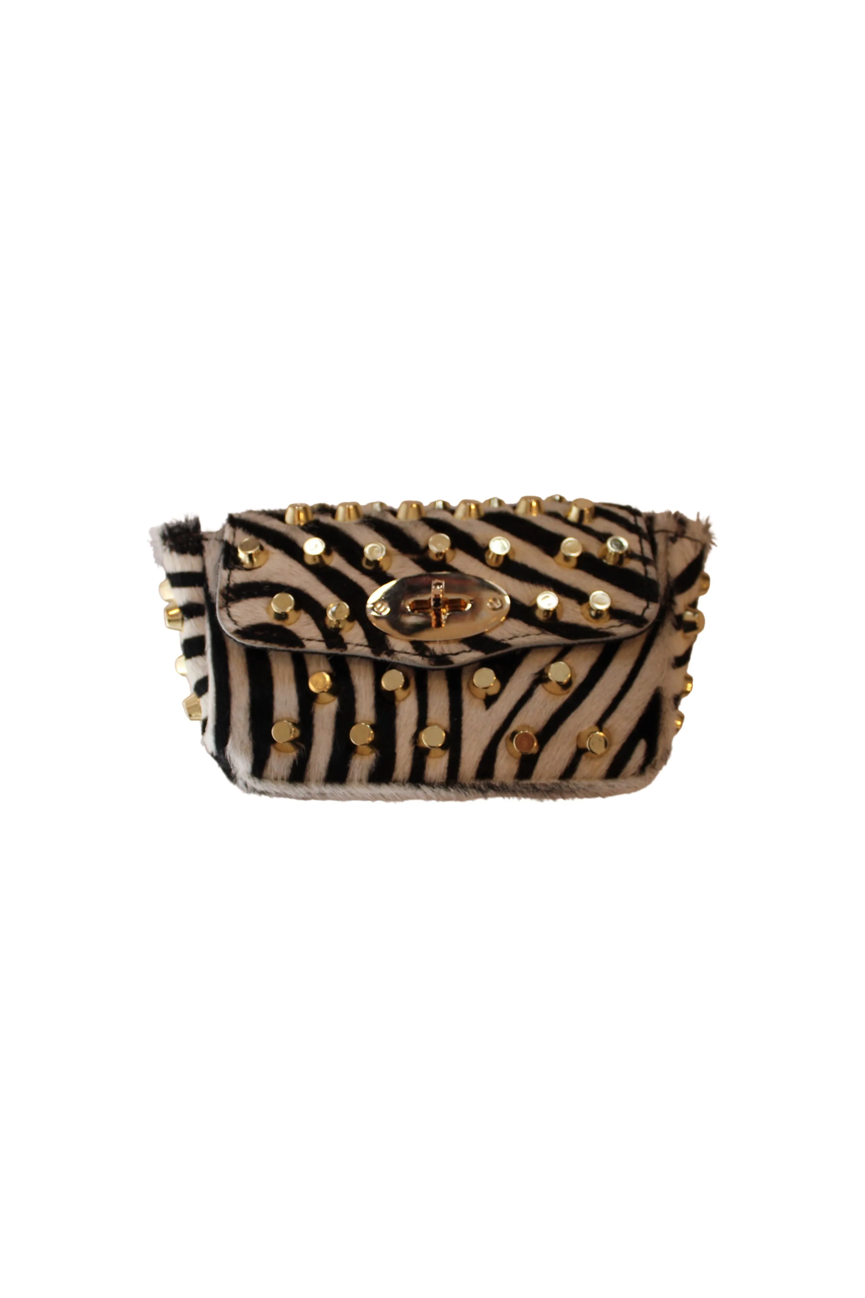 Stefano Ghilardi Martha Brochie Leather Bag | Leopard Print