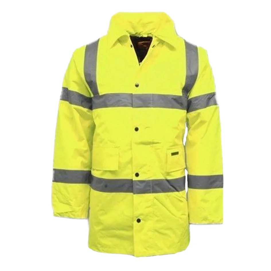 Step Ahead Hi Visibility Parka Jacket Single Tone