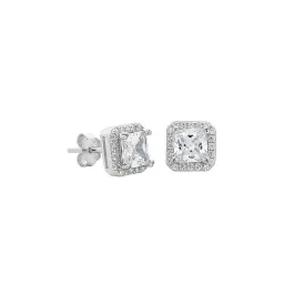 Sterling Silver Cubic Zirconia Stud Earrings