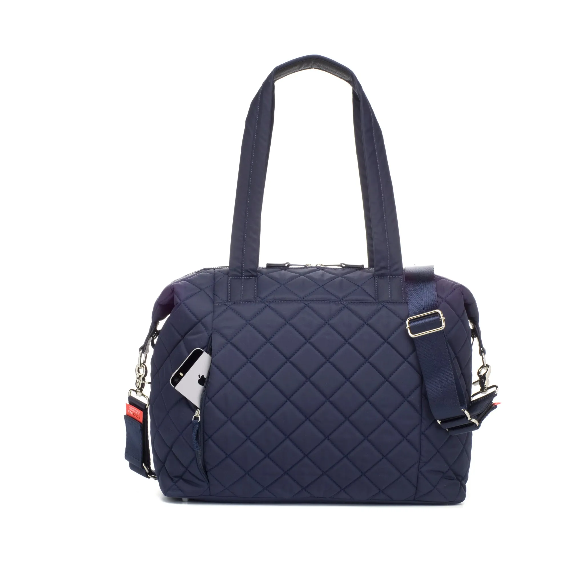 Stevie Quilt Nappy Bag - Navy