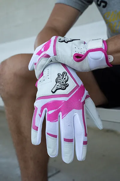 Sting Squad Batting Gloves - Pink Breast Cancer Awareness