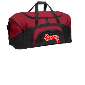 STORM JACKSONVILLE TRAVEL DUFFEL BAG  RED AND BLACK