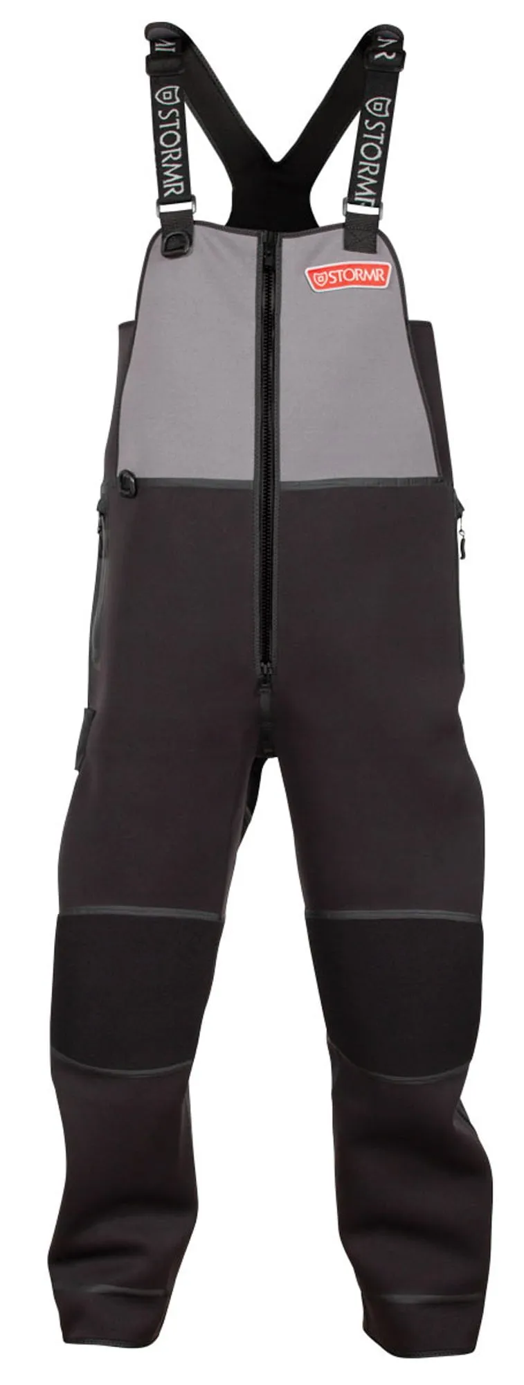 Stormr Mens Gray Neoprene Strykr Bib Pants