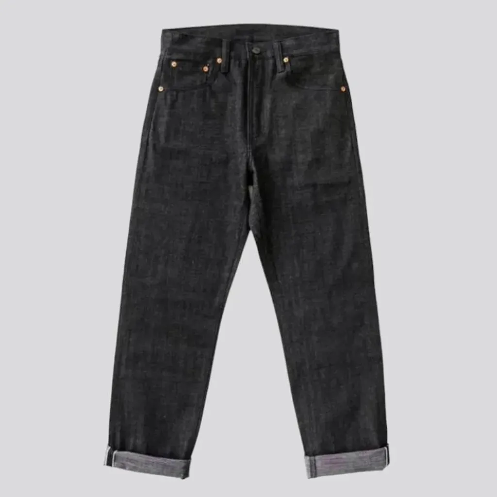 Straight men's selvedge jeans